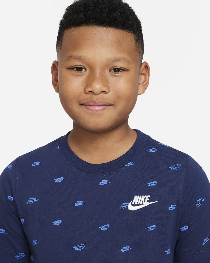 Camiseta Nike Sportswear Kids Niño Azul Marino | CPFWY-9561