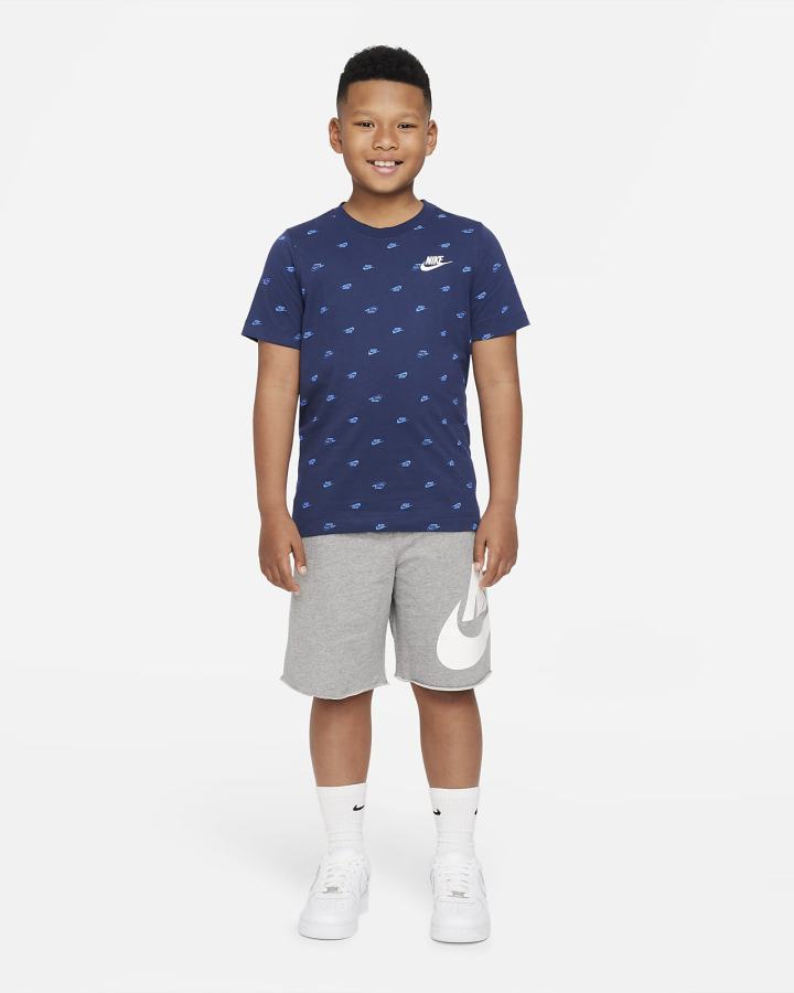 Camiseta Nike Sportswear Kids Niño Azul Marino | CPFWY-9561