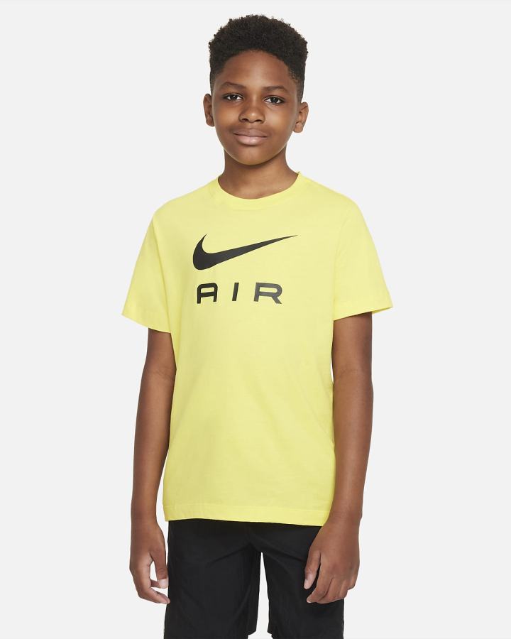 Camiseta Nike Sportswear Kids Niño Azul Real Blancas | QTVHC-0496