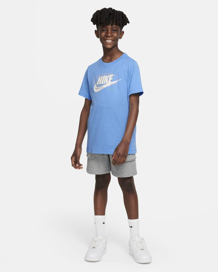 Camiseta Nike Sportswear Kids Niño Azules | LZSRK-9187
