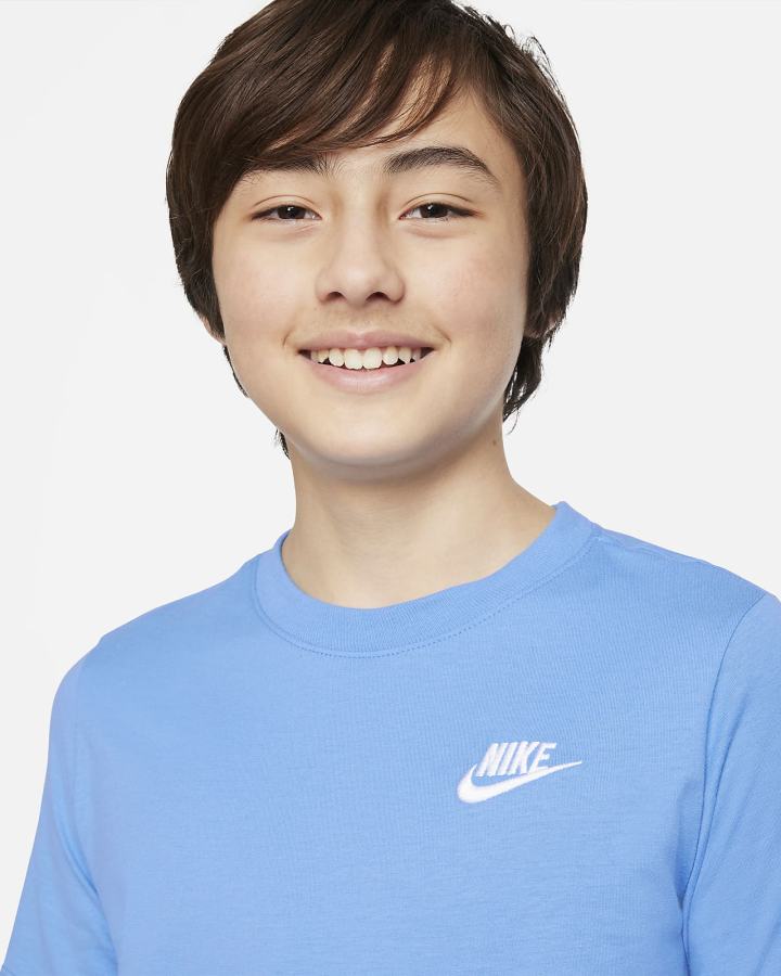 Camiseta Nike Sportswear Kids Niño Azules | RDWNH-7985