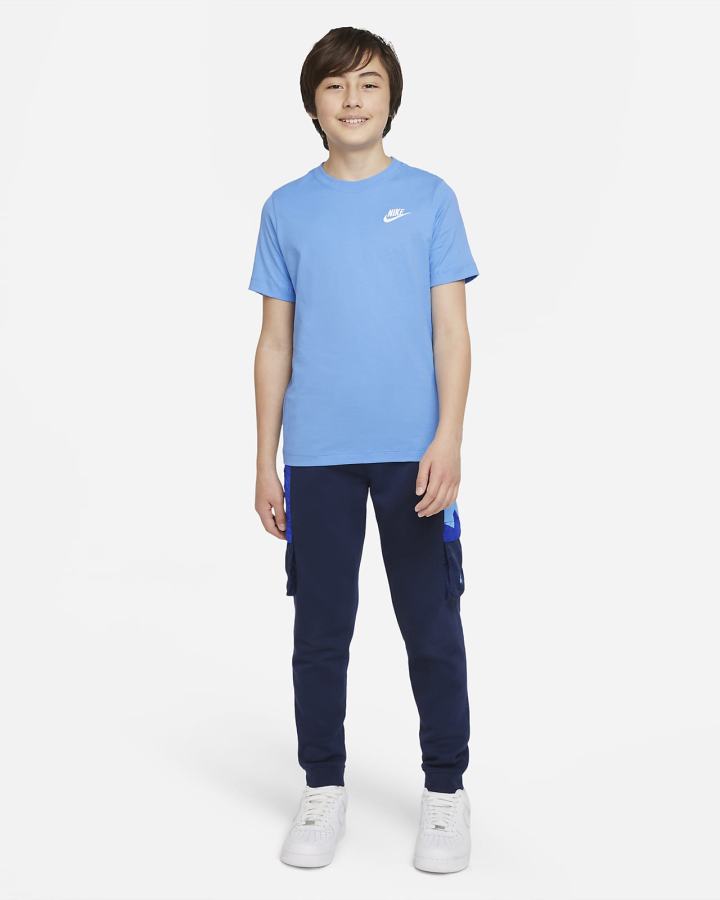 Camiseta Nike Sportswear Kids Niño Azules | RDWNH-7985