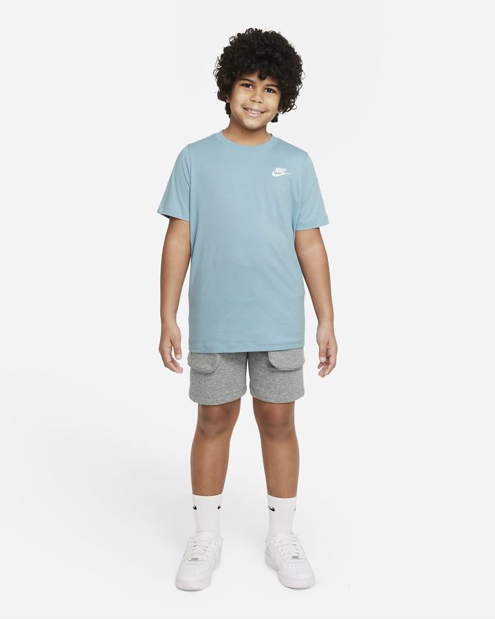 Camiseta Nike Sportswear Kids Niño Azules | WESDU-9385