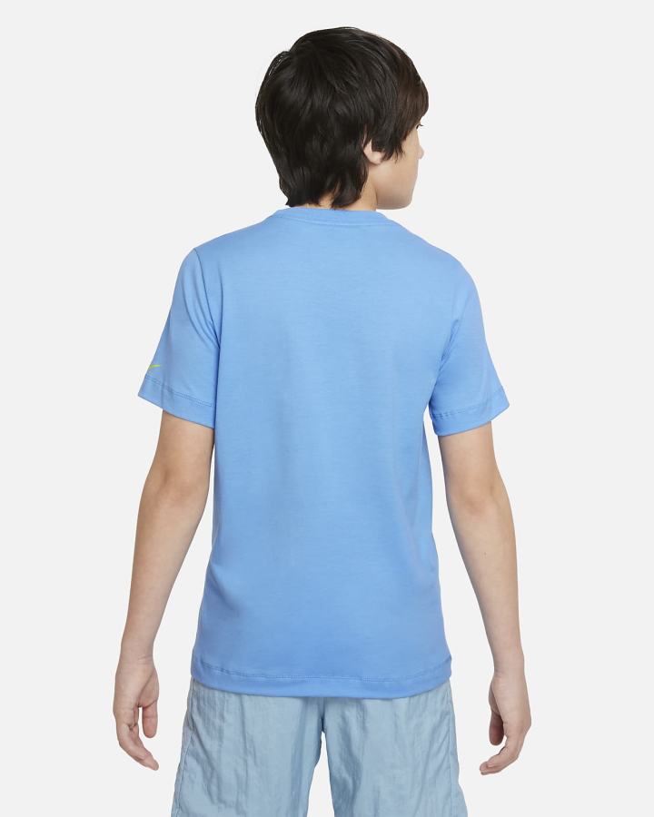 Camiseta Nike Sportswear Kids Niño Azules | WVNUL-0378