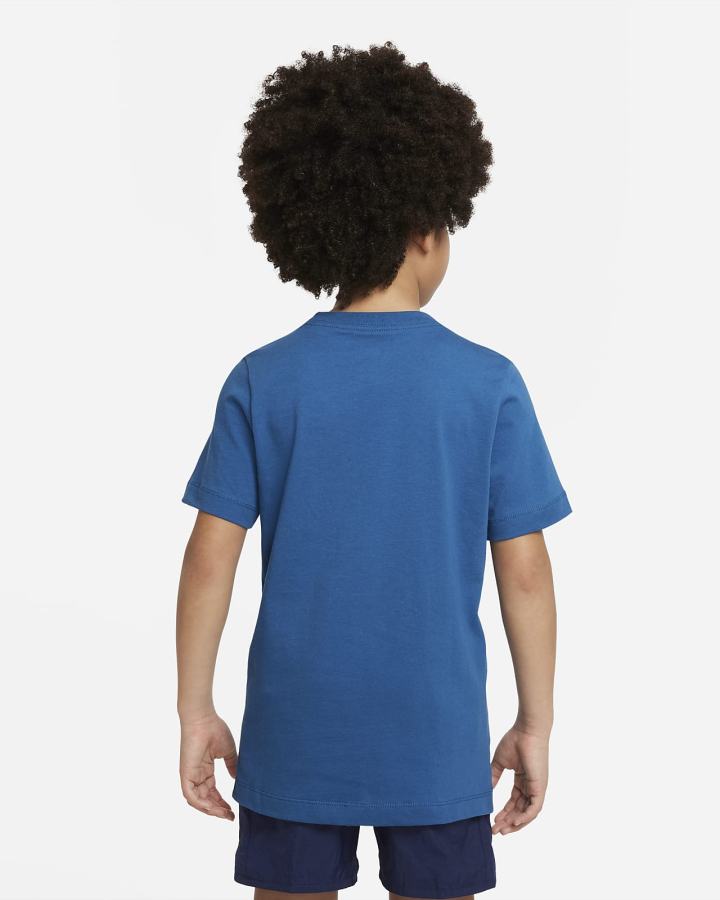 Camiseta Nike Sportswear Kids Niño Azules Oscuro | XFJSW-5413