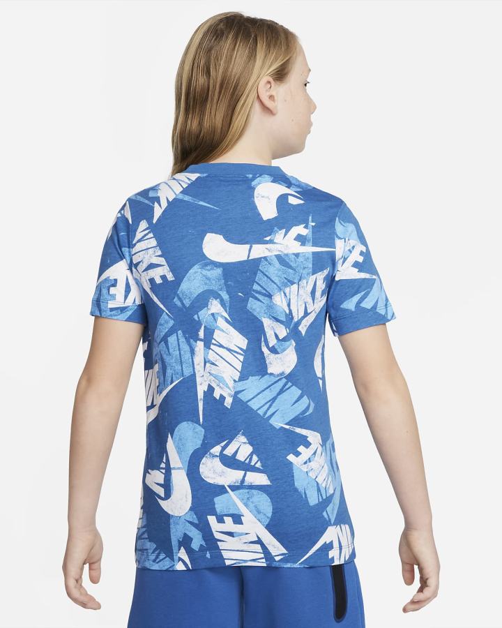 Camiseta Nike Sportswear Kids Niño Azules Oscuro | YDWGF-8695
