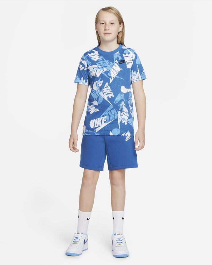 Camiseta Nike Sportswear Kids Niño Azules Oscuro | YDWGF-8695