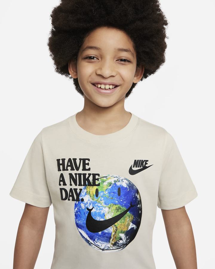 Camiseta Nike Sportswear Kids Niño Beige Claro | JAQNL-2045