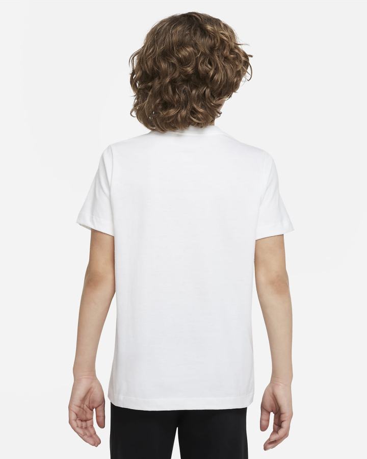 Camiseta Nike Sportswear Kids Niño Blancas | BCYAS-3085