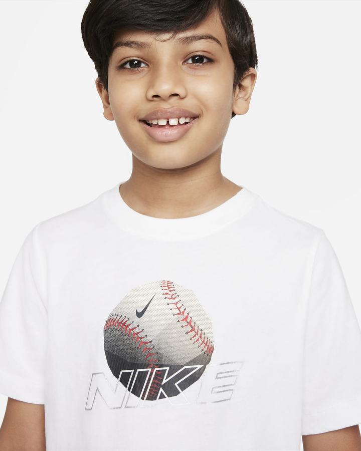 Camiseta Nike Sportswear Kids Niño Blancas | CQAOV-6178