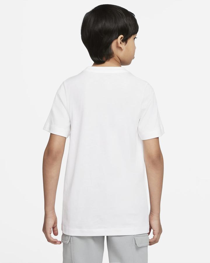 Camiseta Nike Sportswear Kids Niño Blancas | JVHST-8194
