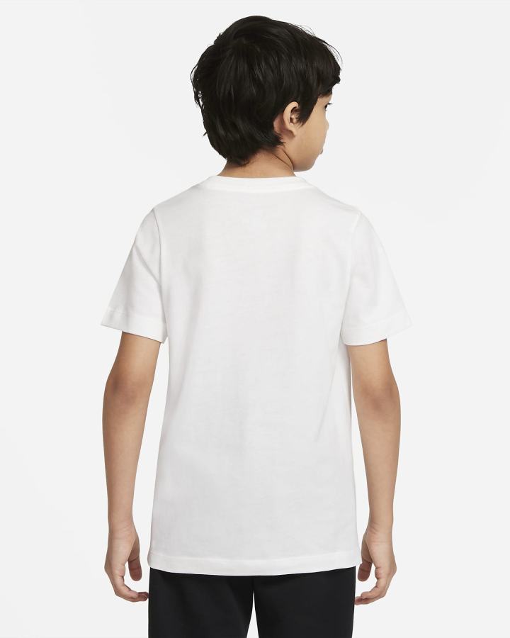 Camiseta Nike Sportswear Kids Niño Blancas | LDZCA-5194