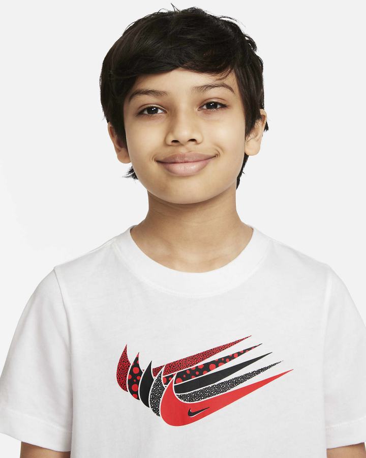 Camiseta Nike Sportswear Kids Niño Blancas | LDZCA-5194