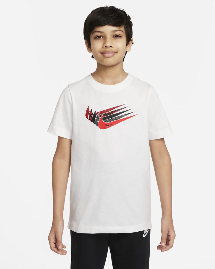 Camiseta Nike Sportswear Kids Niño Blancas | LDZCA-5194