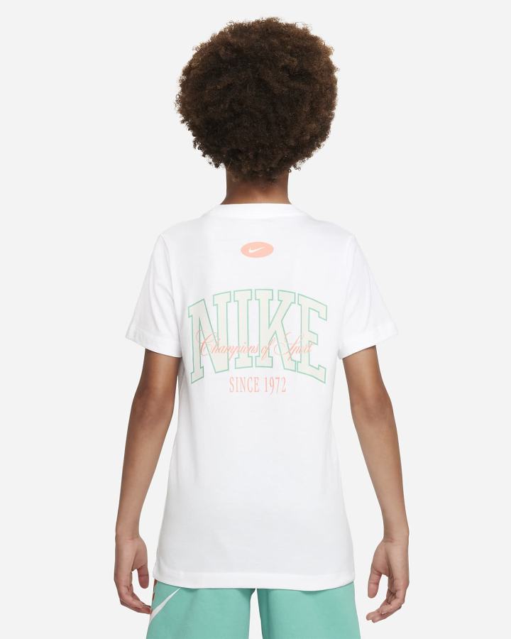 Camiseta Nike Sportswear Kids Niño Blancas | LFRKJ-3251