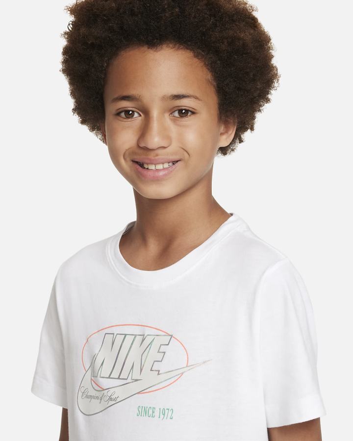 Camiseta Nike Sportswear Kids Niño Blancas | LFRKJ-3251
