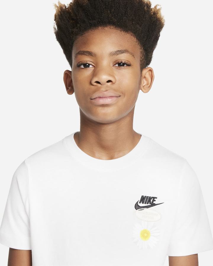 Camiseta Nike Sportswear Kids Niño Blancas | NMJGX-6702