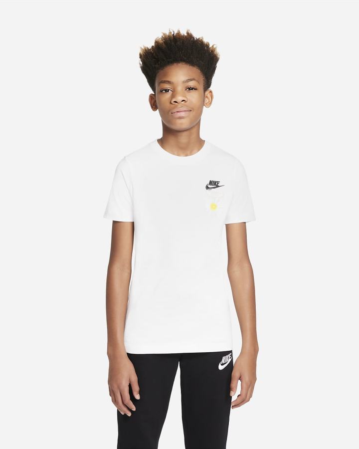 Camiseta Nike Sportswear Kids Niño Blancas | NMJGX-6702