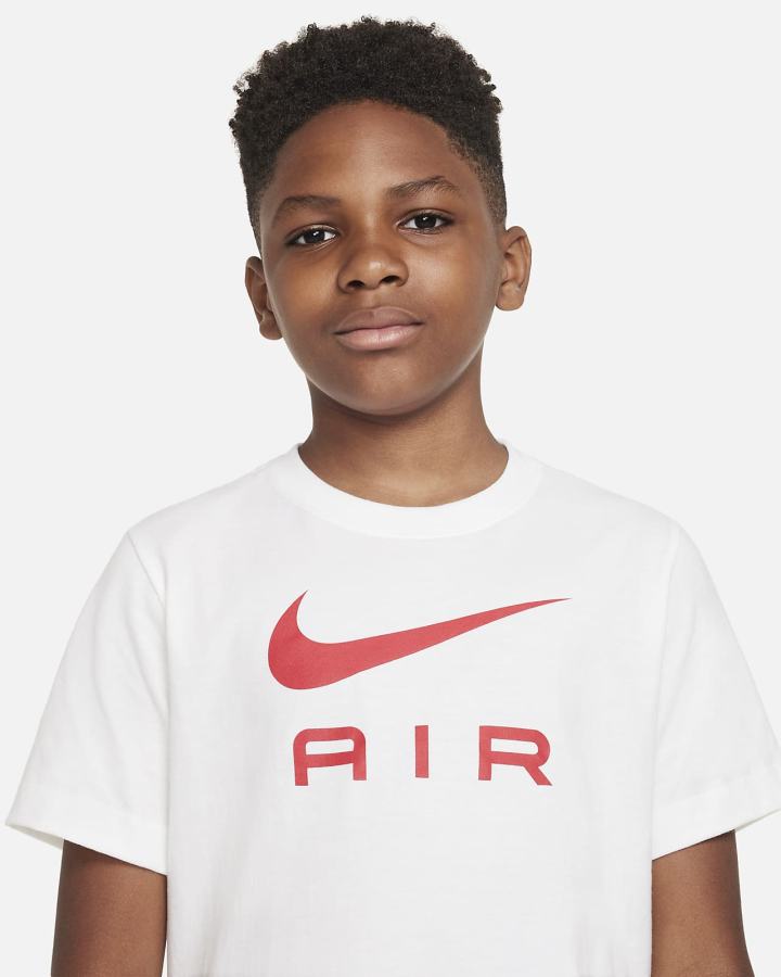 Camiseta Nike Sportswear Kids Niño Blancas Negras | NMYKF-4176