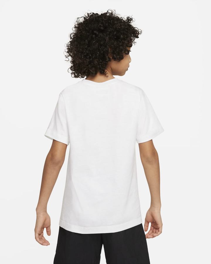 Camiseta Nike Sportswear Kids Niño Blancas | OUVIZ-7524