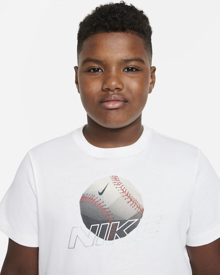 Camiseta Nike Sportswear Kids Niño Blancas | UNQBR-0186