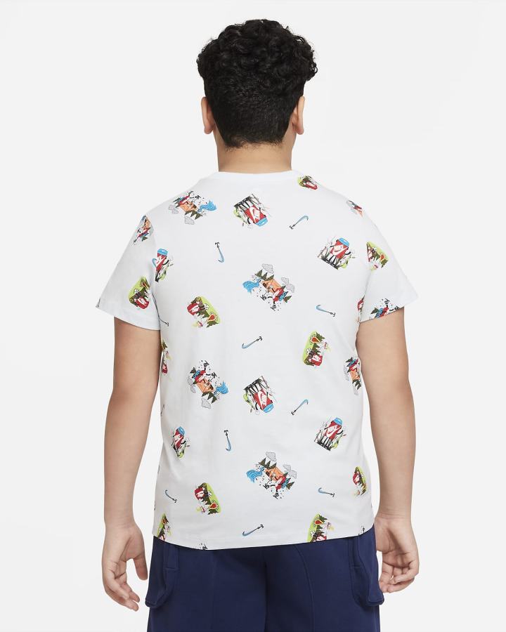Camiseta Nike Sportswear Kids Niño Blancas | WNEOC-7698