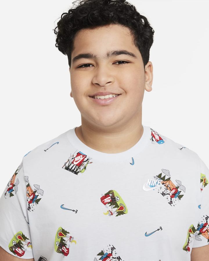 Camiseta Nike Sportswear Kids Niño Blancas | WNEOC-7698