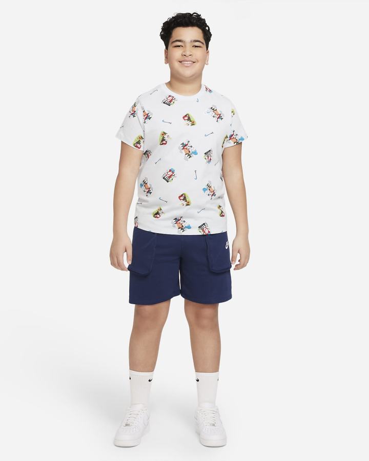 Camiseta Nike Sportswear Kids Niño Blancas | WNEOC-7698