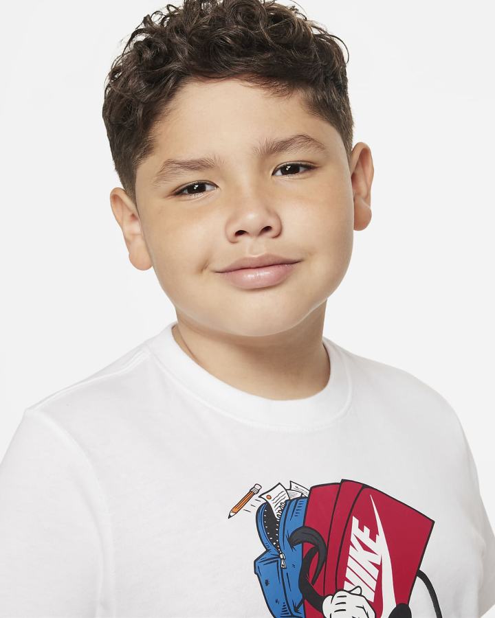 Camiseta Nike Sportswear Kids Niño Blancas | WTPJK-6549