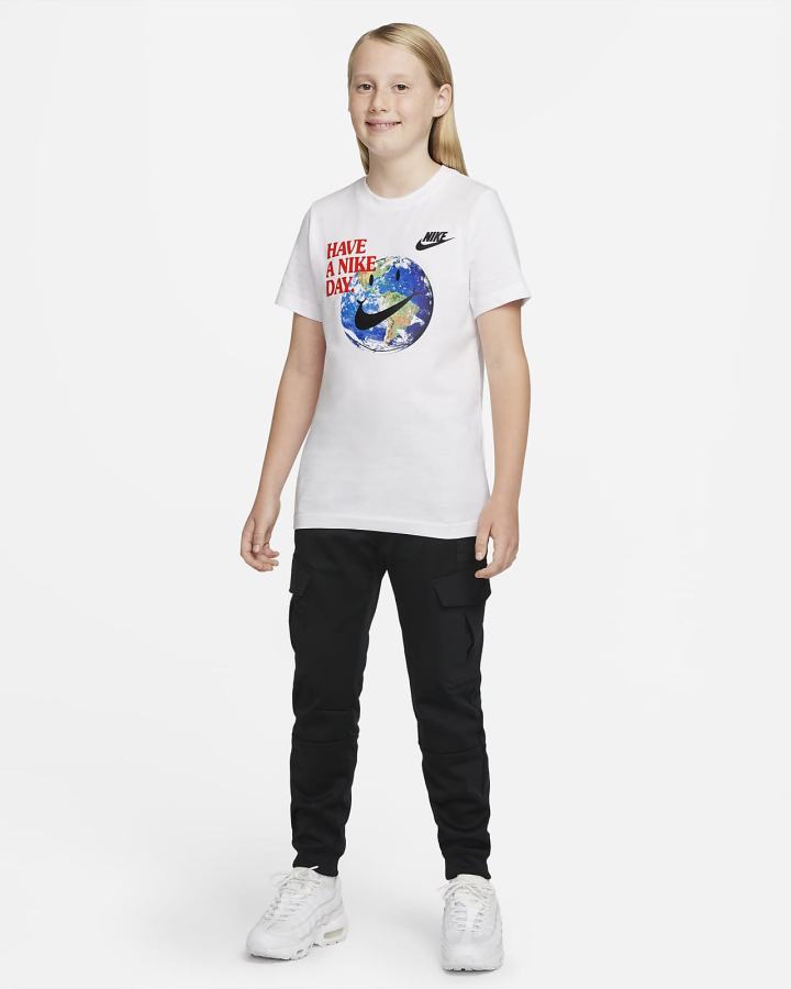 Camiseta Nike Sportswear Kids Niño Blancas | ZHLKM-5943