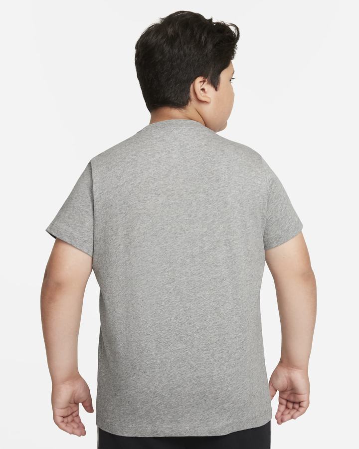 Camiseta Nike Sportswear Kids Niño Gris Oscuro | IQMCT-2851