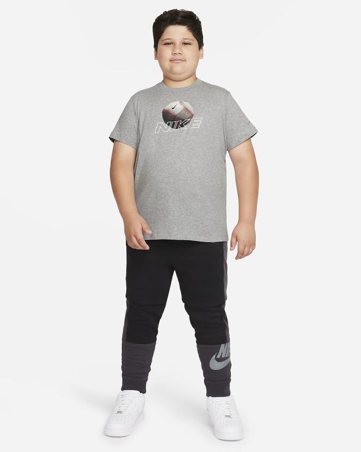 Camiseta Nike Sportswear Kids Niño Gris Oscuro | IQMCT-2851