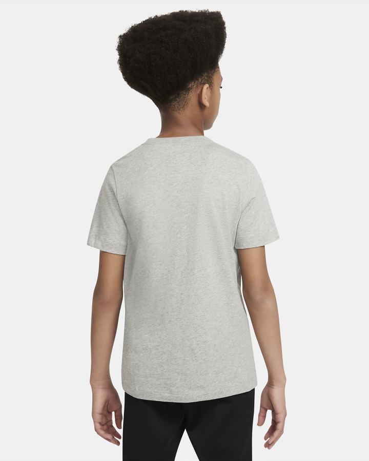 Camiseta Nike Sportswear Kids Niño Gris Oscuro | LOHYU-1847