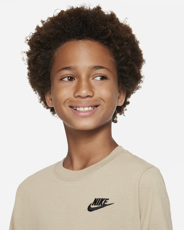 Camiseta Nike Sportswear Kids Niño Kaki | ONBFX-1406
