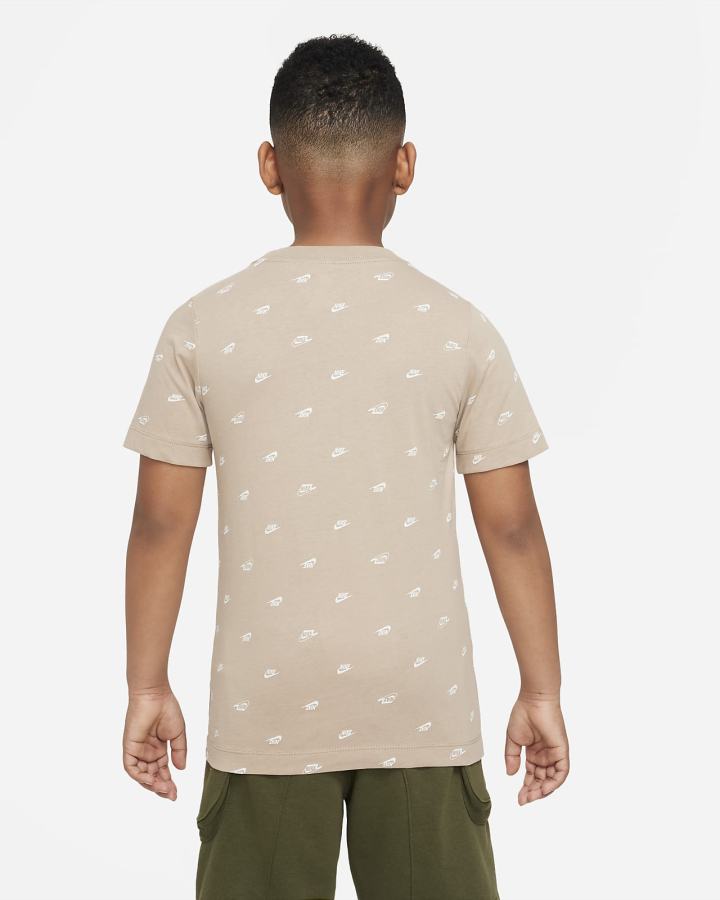 Camiseta Nike Sportswear Kids Niño Kaki | SMRPI-3820