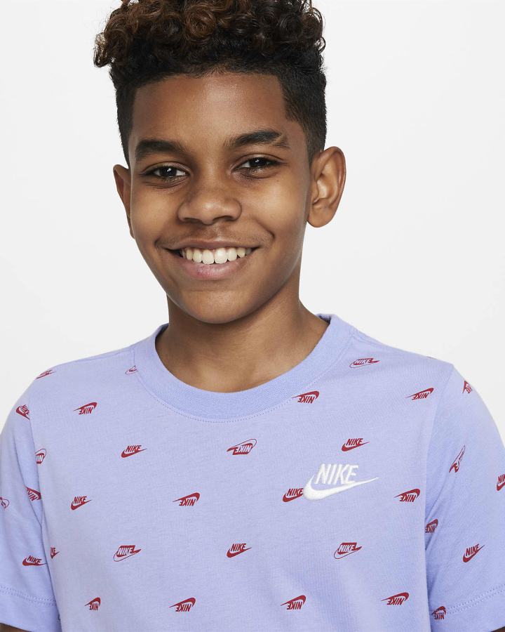 Camiseta Nike Sportswear Kids Niño Moradas | CRBFZ-6548