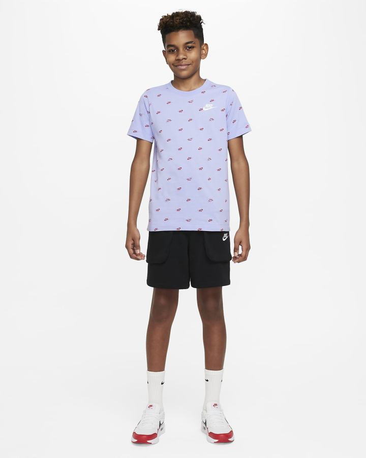 Camiseta Nike Sportswear Kids Niño Moradas | CRBFZ-6548