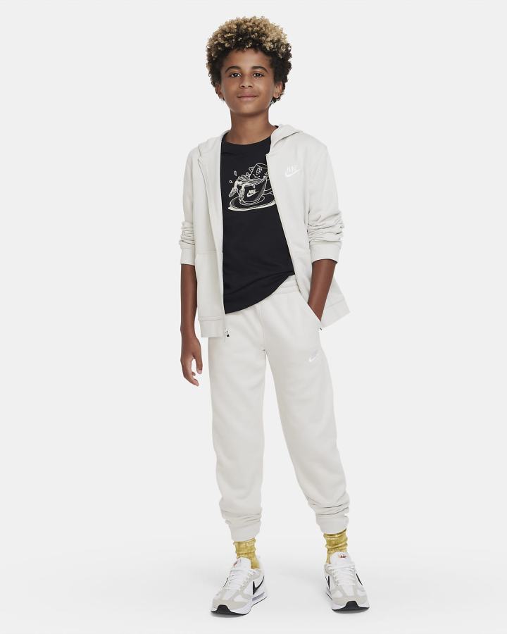 Camiseta Nike Sportswear Kids Niño Negras | ANUWS-1549