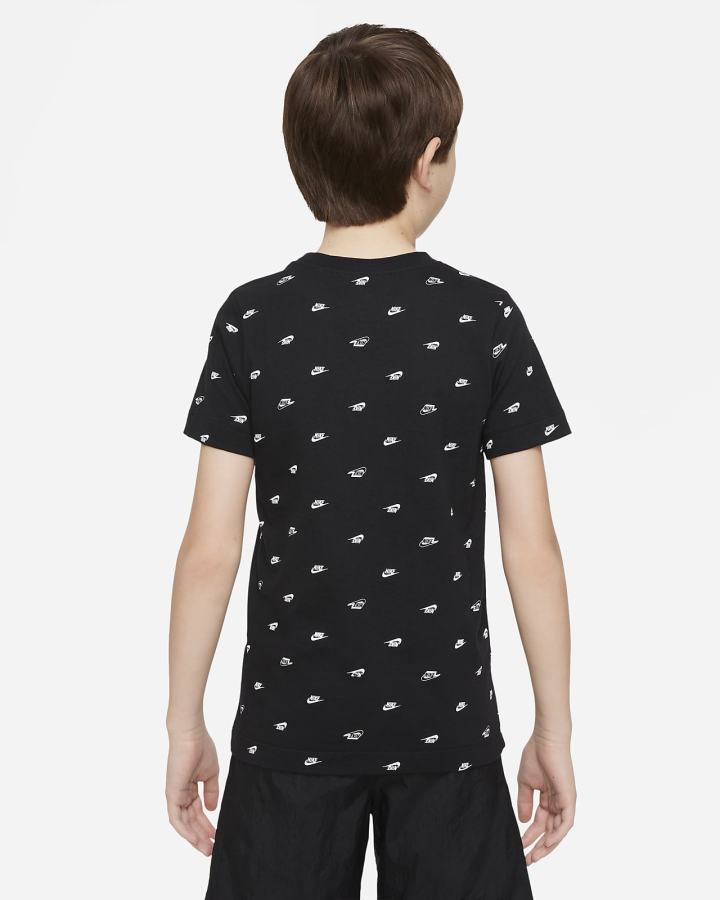 Camiseta Nike Sportswear Kids Niño Negras | DMJIA-3842