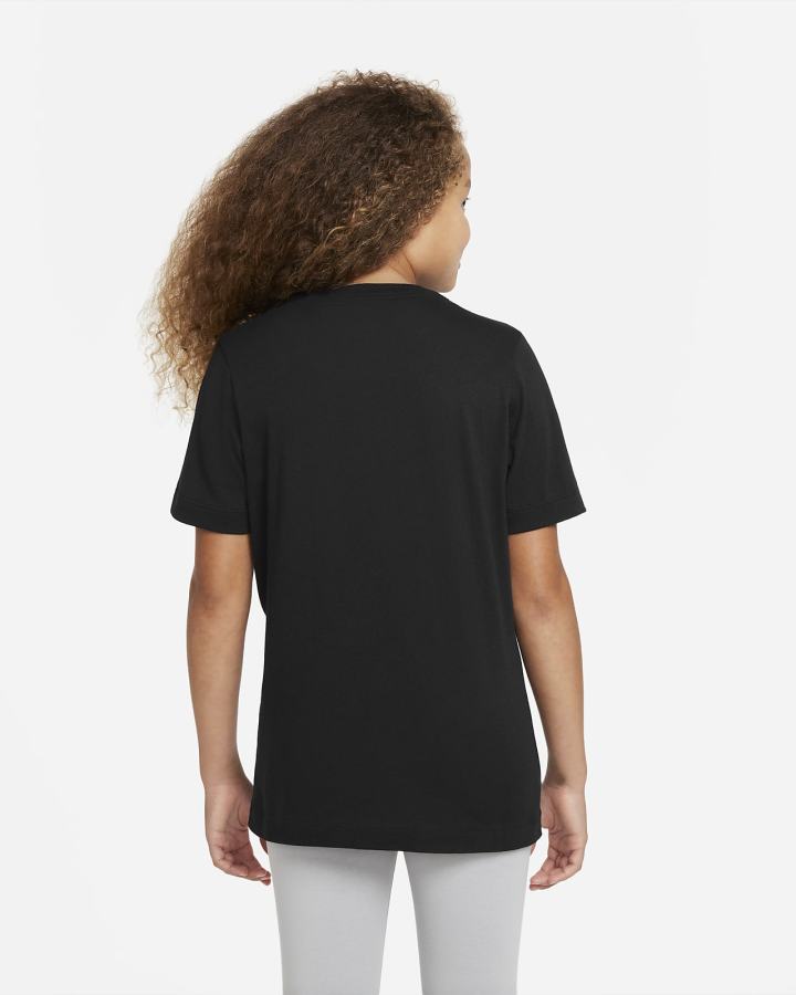 Camiseta Nike Sportswear Kids Niño Negras | LBMQJ-0514