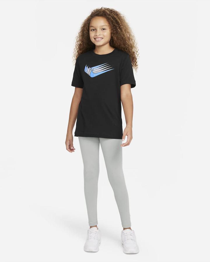 Camiseta Nike Sportswear Kids Niño Negras | LBMQJ-0514