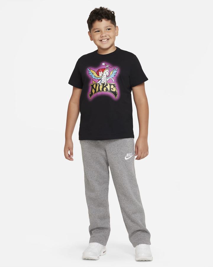 Camiseta Nike Sportswear Kids Niño Negras | OCDHW-8207
