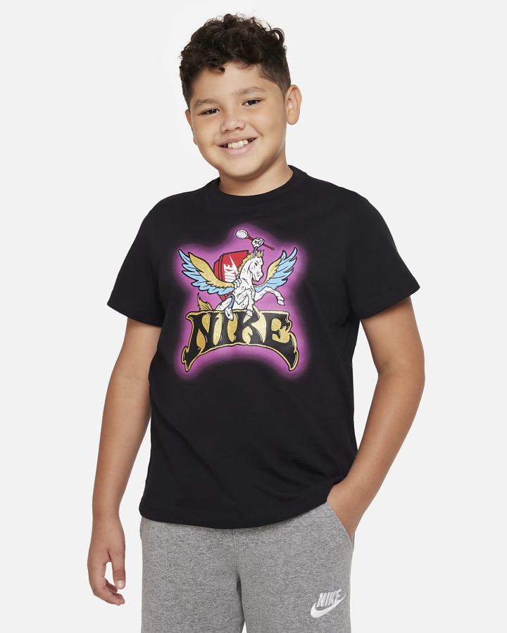 Camiseta Nike Sportswear Kids Niño Negras | OCDHW-8207