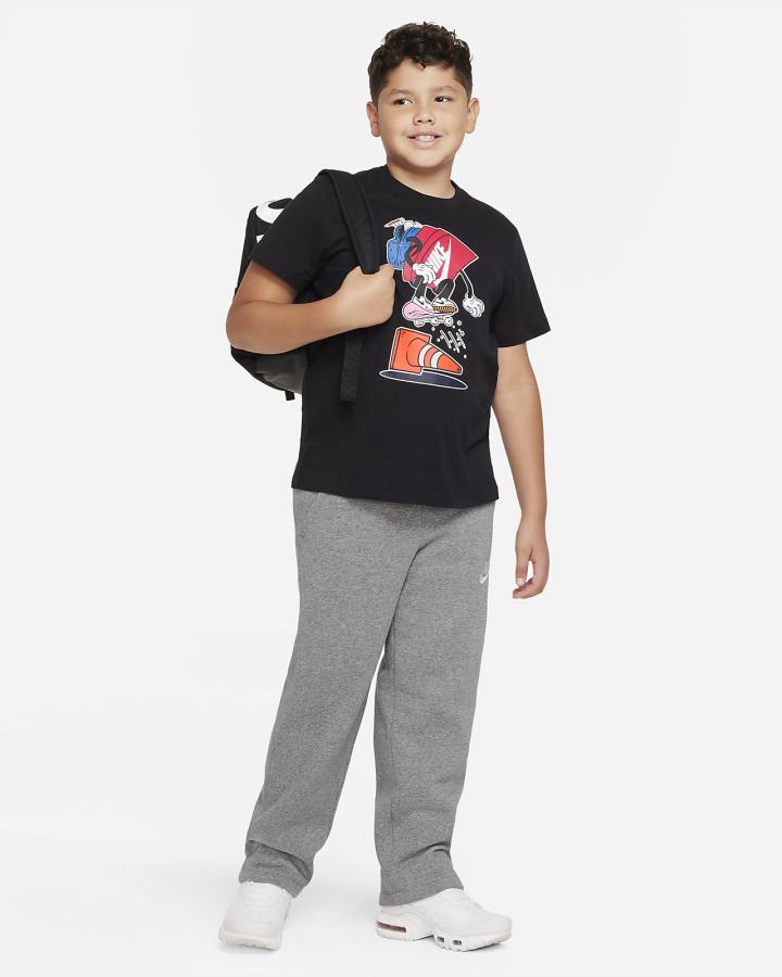 Camiseta Nike Sportswear Kids Niño Negras | SOKVX-7019