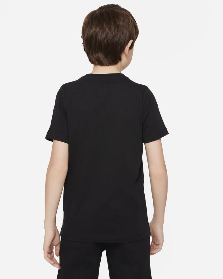 Camiseta Nike Sportswear Kids Niño Negras | TMSIA-1956