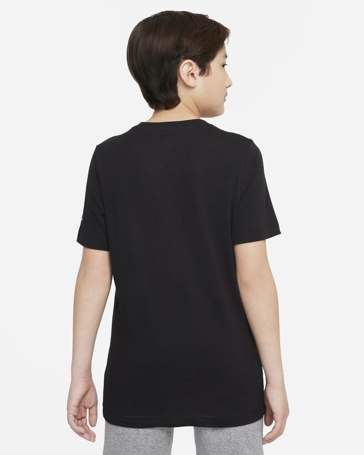 Camiseta Nike Sportswear Kids Niño Negras | ZIERQ-8027