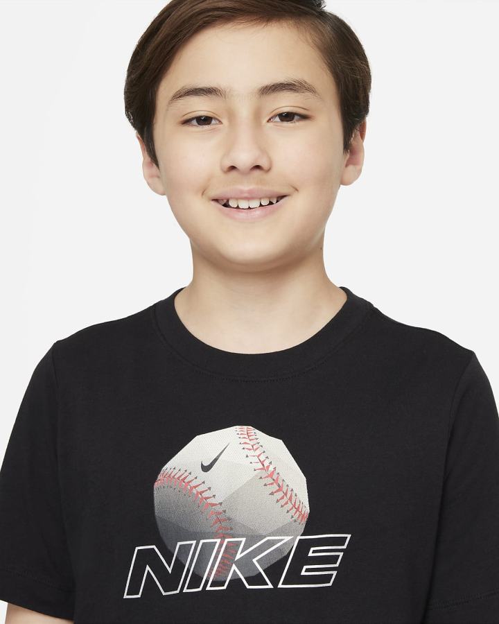 Camiseta Nike Sportswear Kids Niño Negras | ZIERQ-8027