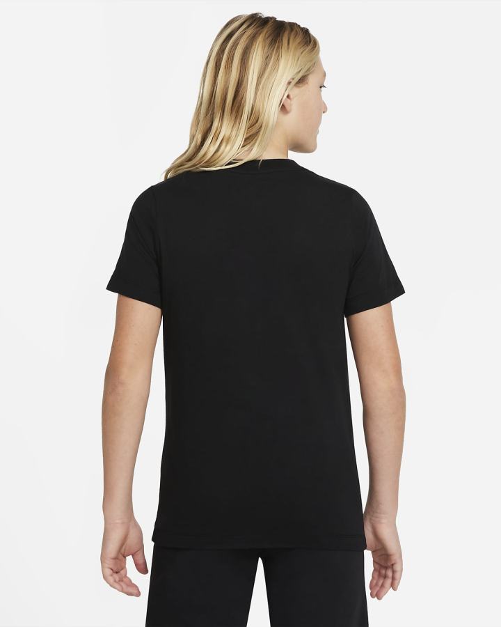 Camiseta Nike Sportswear Kids Niño Negras | ZSLFR-6903
