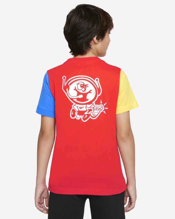 Camiseta Nike Sportswear Kids Niño Rojas Amarillo Azules Claro | VORYW-0619