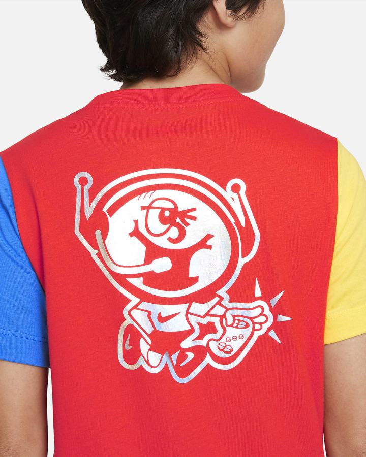 Camiseta Nike Sportswear Kids Niño Rojas Amarillo Azules Claro | VORYW-0619